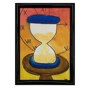 Hour Glass & Roman Numeral Clock, Kaylynn  Johnson