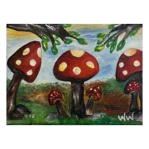 Happy Mushrooms, Wendy  Woodring